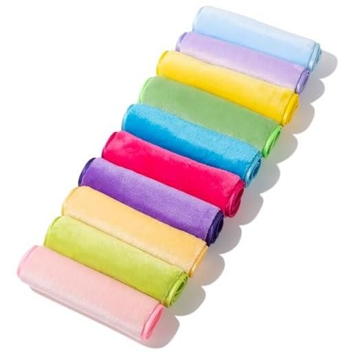 6 confezioni trucco rimuovi asciugamani per il viso, panni struccanti  riutilizzabili asciugamano detergente in microfibra salviette per il trucco  per