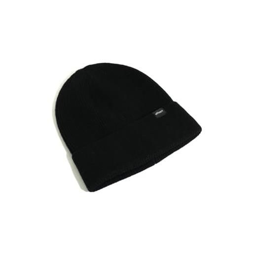 Offtopic cappello invernale unisex cashmere interno 100% seta per capelli sempre in ordine | idea regalo elegante (nero)