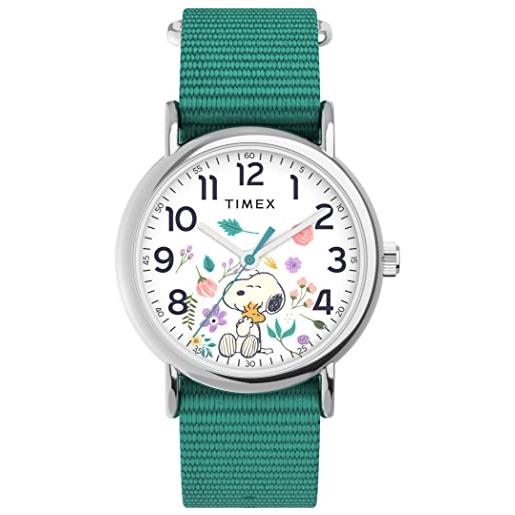 Timex weekender, orologio da donna con cinturino in tessuto da 38 mm, tw2v78000