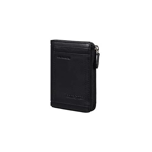 Samsonite attack 2 slg - portafoglio, 10,8 cm, colore: nero, nero (black), buste per carte di credito da uomo