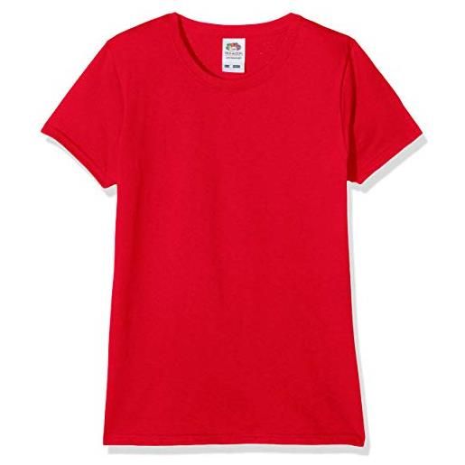 Fruit of the Loom valueweight, t-shirt bambina, giallo (sunflower 34), 3-4 anni (dimensioni produttore: 22)