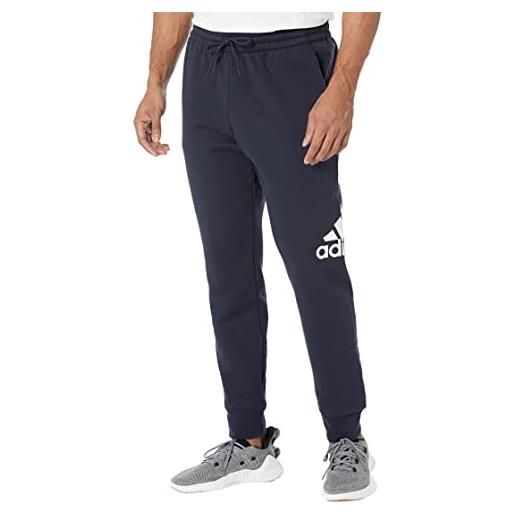 adidas pantaloni da uomo essentials french terry con risvolto con logo, grigio erica, 4xl alti