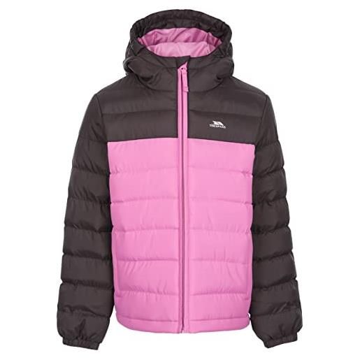 Trespass oskar-kids padded jkt giacca, rosa intenso, 11-12 años unisex-bimbi