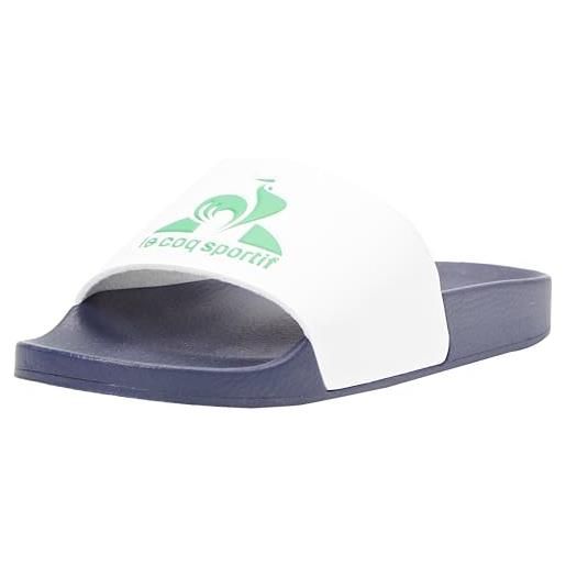 Le Coq Sportif slide hf fef dress blue/white/green, scarpe da ginnastica unisex-adulto, 44 eu