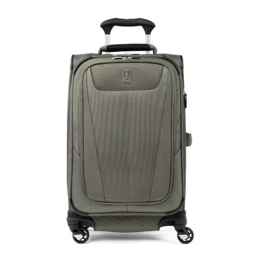 Travelpro maxlite 5 softside - valigia espandibile con 4 ruote girevoli, leggera, per uomo e donna, verde ardesia. , carry-on 21-inch, maxlite 5 softside - trolley espandibile con ruote girevoli