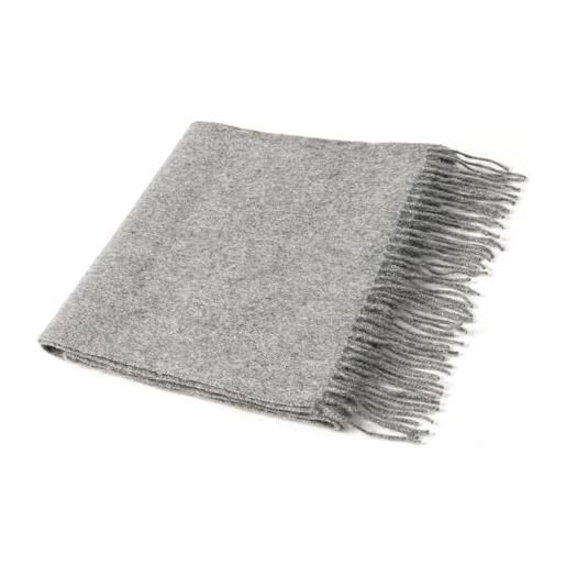 Villand sciarpa in cashmere puro al 100% con bordi frangiati, ampio scialle in cashmere ultra morbido per donne e uomini (cammello)
