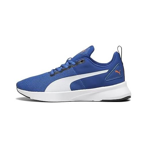 PUMA unisex kids flyer runner jr scarpe da ginnastica, cobalt glaze white black blue, 38 eu