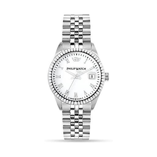 Philip Watch caribe orologio donna, tempo e data, analogico - 42,5x35mm