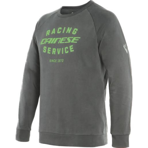 Dainese paddock sweatshirt charcoal gray green | dainese