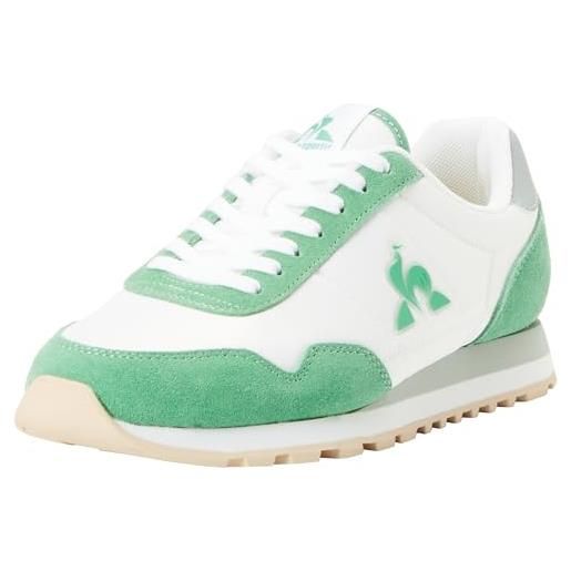 Le Coq Sportif astra_2 w optical white/green, scarpe da ginnastica donna, 36 eu