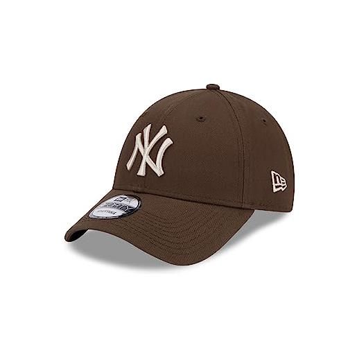 New Era basecap york yankees mlb beige 9forty strapback teamlogo gebogener schirm kappe - one-size