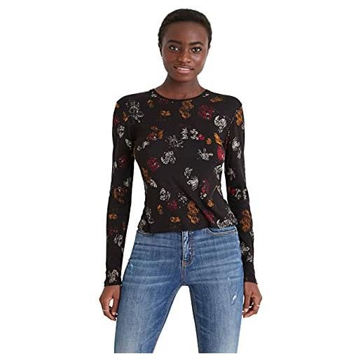 Desigual ts_mickey amanti t-shirt, nero, small donna