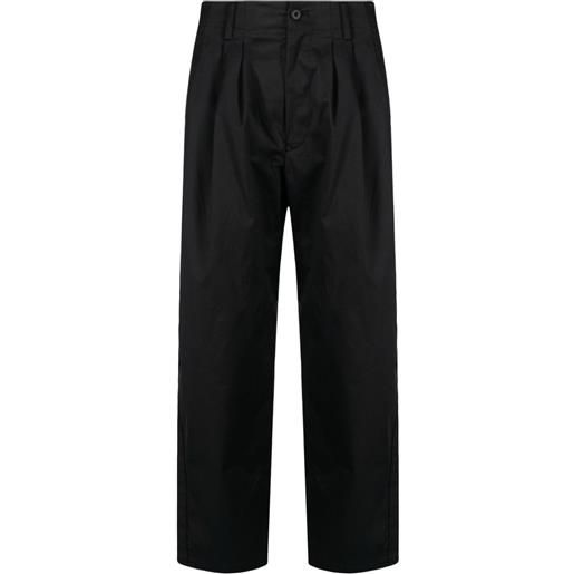 Yohji Yamamoto pantaloni con piega x new era - nero