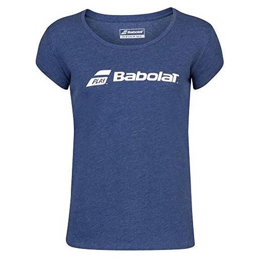 Babolat exercise tee w, t-shirt donna, bianco/bianco, l