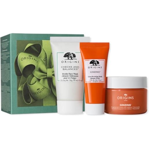 Origins Origins gift to treat mini trio 30 ml crema viso + 30 ml detergente viso + 15 ml maschera viso