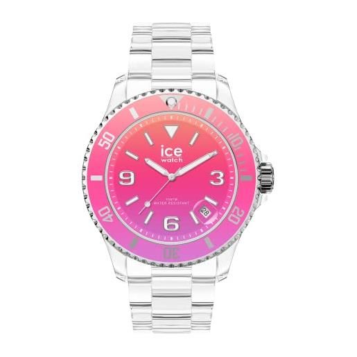 Ice-watch - ice clear sunset pink - orologio multicolore da donna con cinturino in plastica - 021440 (small)