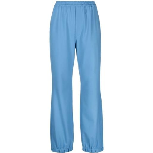 Nanushka pantaloni sportivi dritti - blu