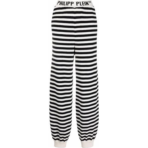 Philipp Plein pantaloni a righe - nero