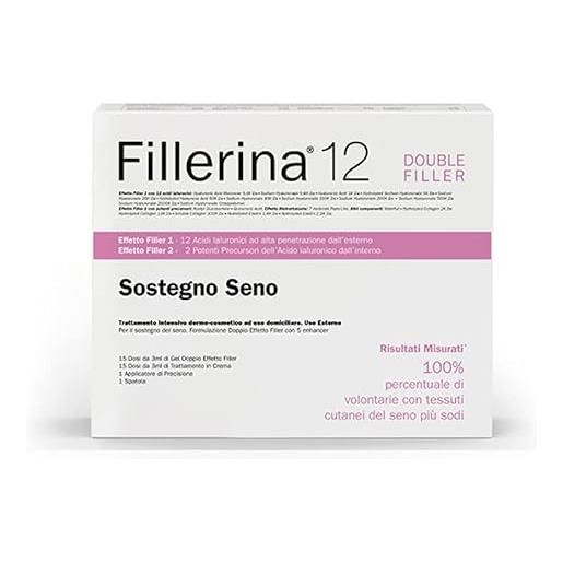 Labo fillerina 12 double filler sostegno seno trattamento intensivo rassodante tonificante gel + crema 2x45ml