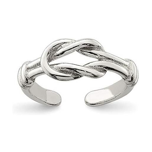 JewelryWeb - anello da piede in argento sterling con nodo