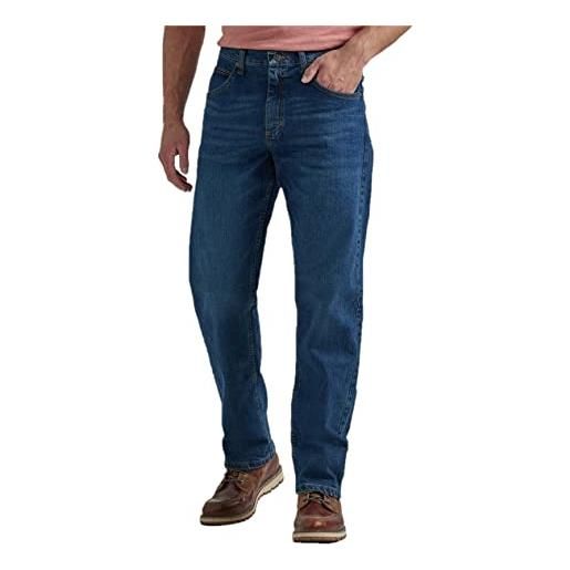 Wrangler authentics uomo classic relaxed fit jean jeans, flex dark, 32w x 28l