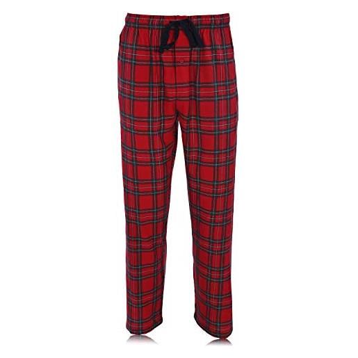 Hanes ultimate men's flannel pant, red plaid, 5x-large