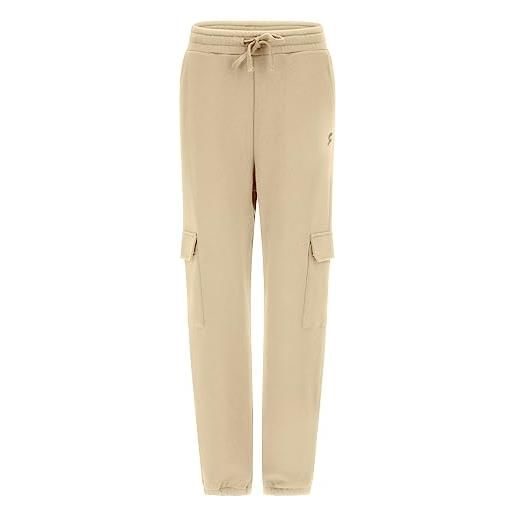 FREDDY - pantaloni cargo vestibilità regular in felpa, donna, nero, medium