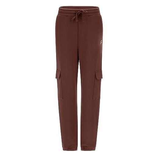 FREDDY - pantaloni cargo vestibilità regular in felpa, donna, marrone, extra large