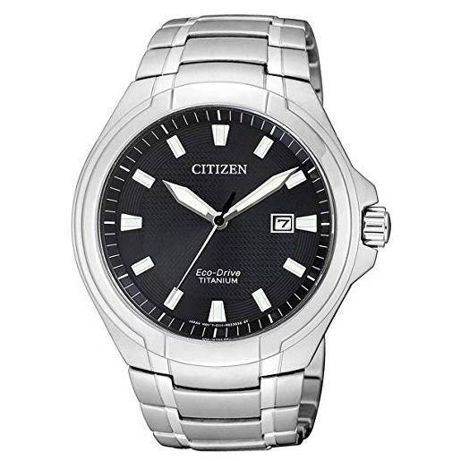 Citizen orologio analogo al quarzo uomo con cinturino in titanio bm7430-89e