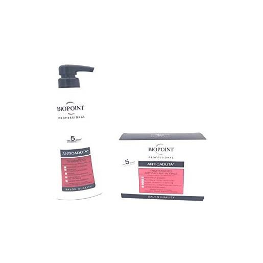 BIOPOINT kit capelli anticaduta shampoo 400 ml + fiale 10x7ml | linea prevenzione caduta