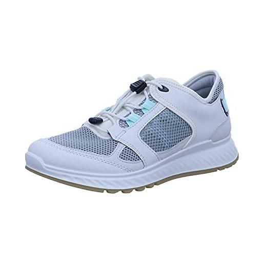 ECCO exostridew, sneaker, donna, bianco (shadow white/eggshell blue 51777), 42 eu