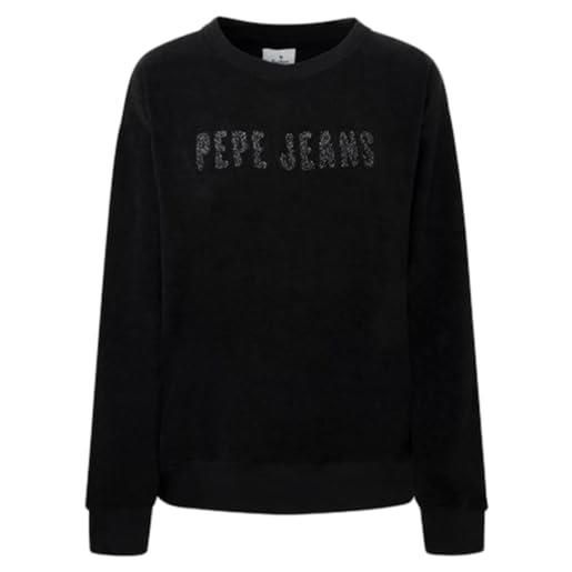 Pepe Jeans cacey, felpa con cappuccio donna, grigio (grey marl), m