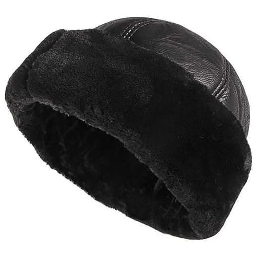 CUCUBA cappello colbacco zuccotto in montone (shearling) taglia xl colore nero