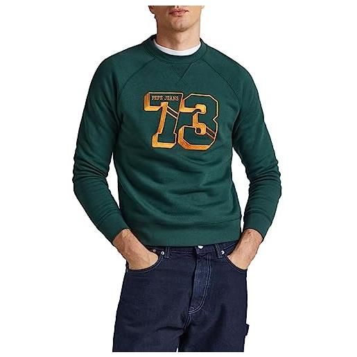 Pepe Jeans milferd, maglia di tuta uomo, verde (regent green), l
