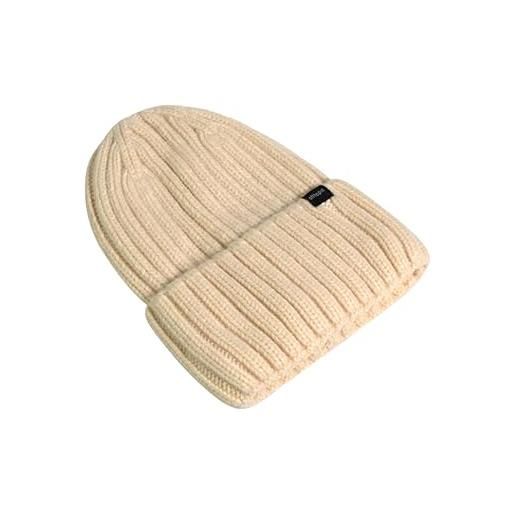 Offtopic® cappello invernale donna cashmere e interno 100% seta per capelli sempre in ordine | berretto cuffia anticrespo | elegante idea regalo unica (grigio)