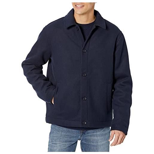 Amazon Essentials giacca corta in lana (disponibile nelle taglie big & tall) uomo, blu marino, xs