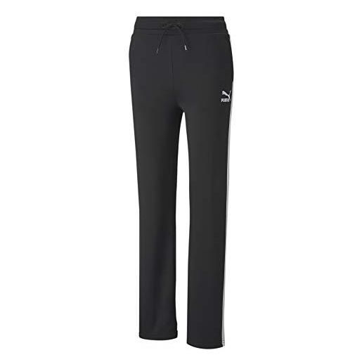 PUMA pantaloni da jogging da donna classics wide leg, donna, pantaloni da jogging, 598854, puma nero, xs
