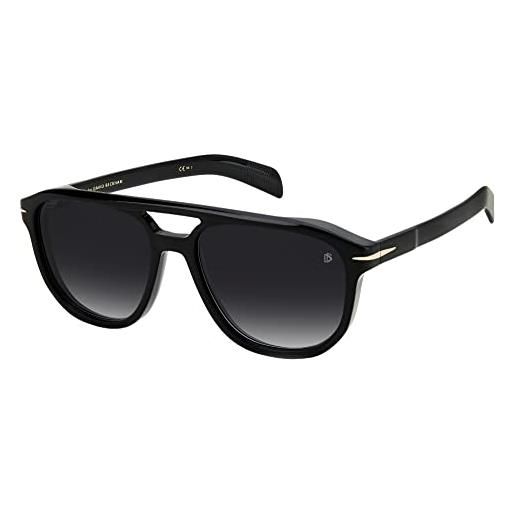 David Beckham db 7080/s sunglasses, 807/9o black, 56 unisex