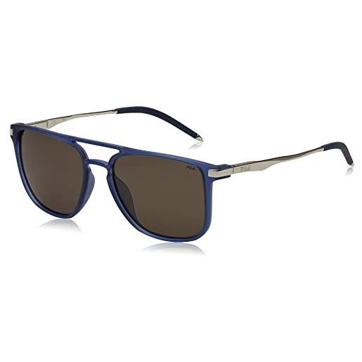 Fila sf9382 sunglasses, blue (shiny transparent blue), 54 unisex