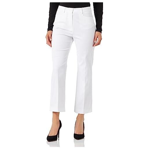 Love Moschino midi-flare trousers pantaloni casual, optical white, 46 da donna