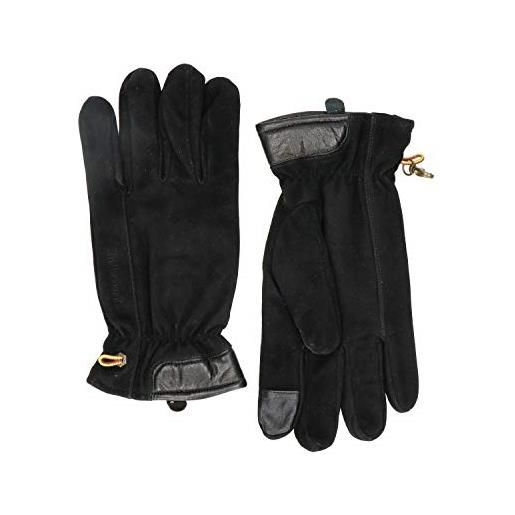 Timberland guanti per touchscreen in nabuk da uomo (xl, nero)