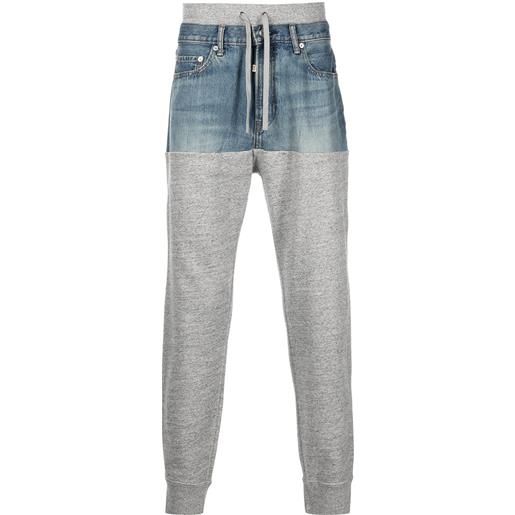 ROMEO HUNTE pantaloni con inserti - grigio