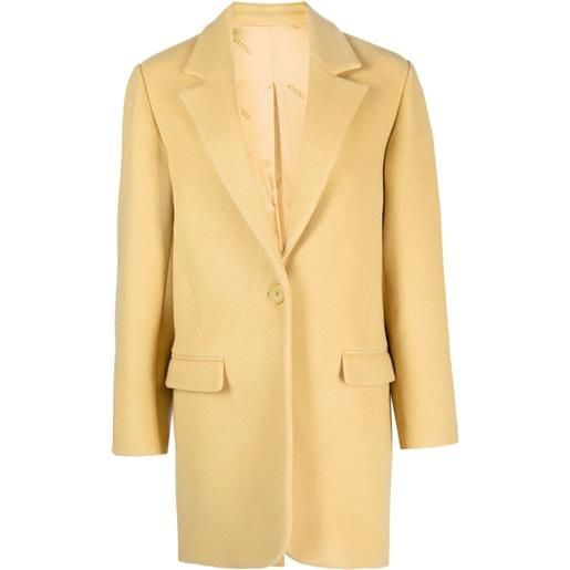 ISABEL MARANT cappotto jilinka monopetto - giallo