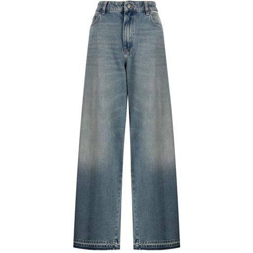 Ports 1961 jeans a gamba ampia - blu