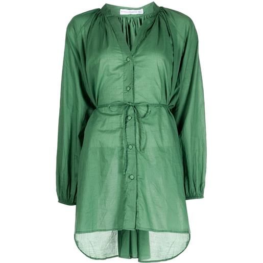 Faithfull the Brand abito corto lucita con bottoni - verde