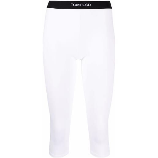 TOM FORD leggings crop con stampa - bianco