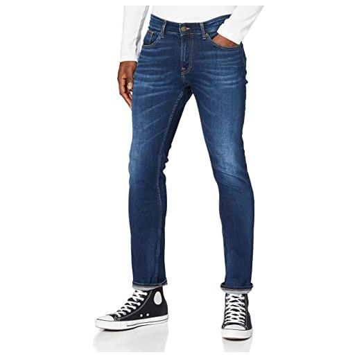 Tommy Hilfiger tommy jeans scanton slim asdbs, denim pants uomo, blu (aspen dark blue stretch), 36w / 32l