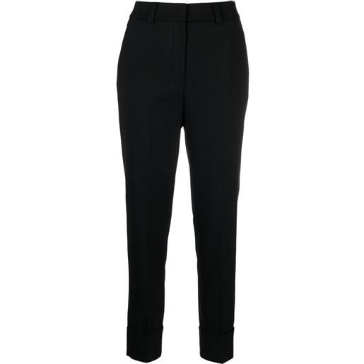 Peserico high-waist slim-fit trousers - nero