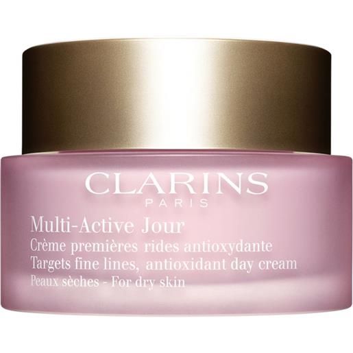 CLARINS multi-active crema giorno prime rughe antiossidante pelle secca 50 ml