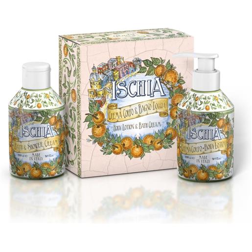 RUDY- LE MAIOLICHE maioliche art edition set bagno schiuma 250ml + crema corpo 250ml taormina